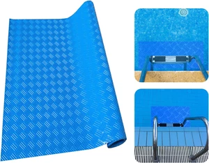 Swimming Pool Ladder Mat, Medium 9"X35.4" Protective Pool Ladder Pad Step Mat Sw - Picture 1 of 12