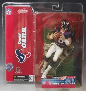 McFARLANE DAVID CARR HOUSTON TEXANS FIGURINE SERIES 7 FOOTBALL MIB BLACK JERSEY - Picture 1 of 5