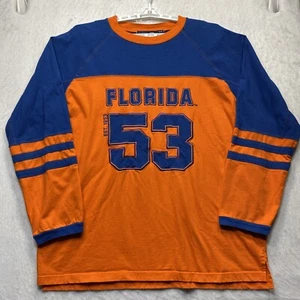 University Of Florida Gators Shirt UF Jersey Spirit XL Orange Blue Long Sleeve - Picture 1 of 9