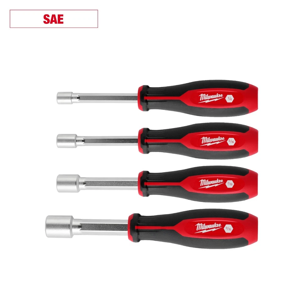 Milwaukee 48-22-2444 SAE HollowCore Nut Driver Set - 4 PC - Image 1 of 1