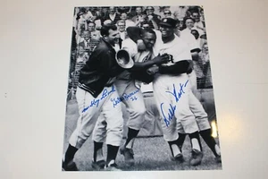 GATES BROWN MICKEY LOLICH WILLIE HORTON DUAL SIGNED DETROIT TIGERS 8X10 PHOTO - Picture 1 of 2