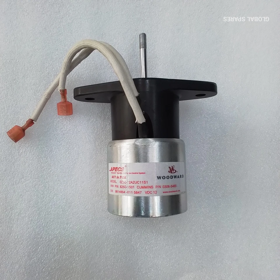 Woodward 12v P/N: 8250-1501 y Cummins P/N: 0306-5350 / 0306-5465 12v Foto 1 de 4