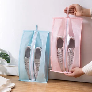 Shoes Organizer Space Saving Washable Abs Plastic Storage Bag Zipper Design - Picture 1 of 14
