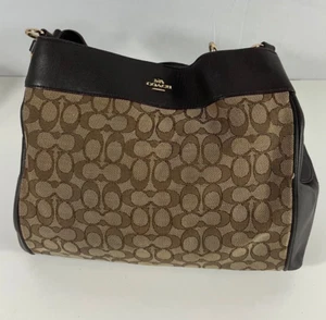 Coach F27579 Signature Jacquard Lexy Schultertasche Handtasche Handtasche - Bild 1 von 6