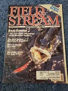Vintage Field & Stream Magazine 1991 February - Picture 1 of 3