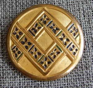 Antique Vtg Art Deco Button Aprx: 1-3/8" #334-X - Picture 1 of 4