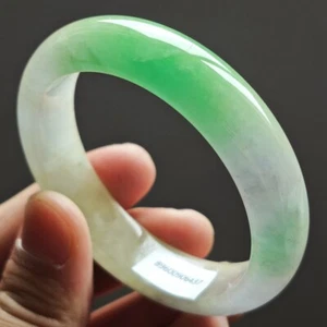 57 mm Smaragd Grün Eis Jadeit Jade Armreif Armband Burma Jade Armreif 2810 - Bild 1 von 14