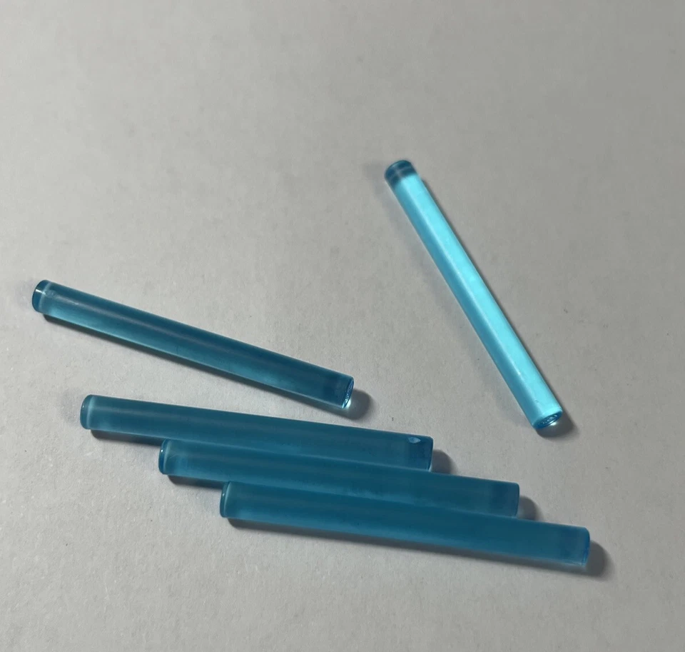 5x Lego 30374 Stab Stange Bar 4L transparent blau • trans light blue - Bild 1 von 1