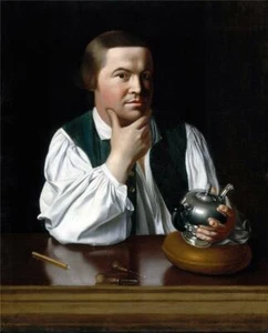 Paul Revere GLÄNZEND POSTER BILD FOTODRUCK BANNER Patriot Silberschmied 8236 - Bild 1 von 1