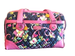 VERA BRADLEY CAROLINE PURSE IN RIBBONS PINK - Anniversary Edition - Rare - Picture 1 of 10