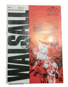 WALSALL V SHEFFIELD WEDNESDAY - DIVISION THREE - 22/1/1977 - Picture 1 of 1