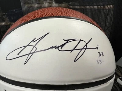 JSA PHOENIX SUNS/ DUKE BLUE DEVILS  GRANT HILL SIGNED OFFICIAL NCAA WILSON BALL - Image 1 of 4