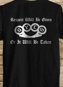 T-shirt maglietta L Supporta i tuoi fuorilegge locali motociclista nocche fuorilegge - Foto 1 di 1