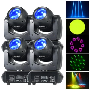 4 PIEZAS 150W Mini Luz Atilada DMX DJ LED Haz Luz Cabeza Móvil - Imagen 1 de 15