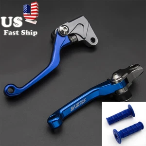 For YZ125/250 08-14 YZ250F 07-08 CNC Pivot Dirt Clutch Brake Lever w/Handle Grip - Picture 1 of 18