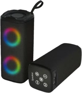 Altavoz Bluetooth Inalámbrico A Prueba de Salpicaduras Radio FM Luces Intermitentes 2x5W Recarga USB - Imagen 1 de 20