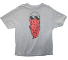 TECH N9NE Men's XL T Shirt Gray Red Bandana Face Allstyle Classic Hip Hop