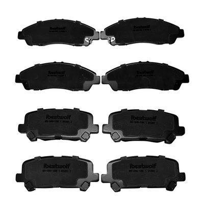 Front Rear Ceramic Brake Pads For Acura MDX 2013 Acura ZDX 2009-2015 Honda Pilot - Изображение 1 из 4