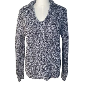 Haven Well Within Gray White Knit Pullover Sweater Size XS - Picture 1 of 6