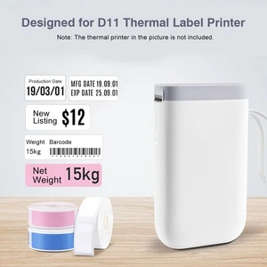 (12x22mm (260 Sheets)White)Thermal Printing Label Paper Barcode Price TDW - Picture 1 of 8