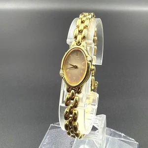Seiko Tisse Damen Quarz Uhr 3P Stein Gold 1F20-5030 geprüfter Zustand - Bild 1 von 9