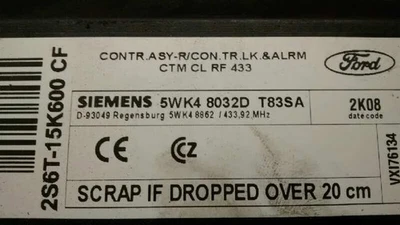 2S6T15K600CF modulo elettronico FORD FUSION CBK 2002 268838 - Immagine 1 di 4