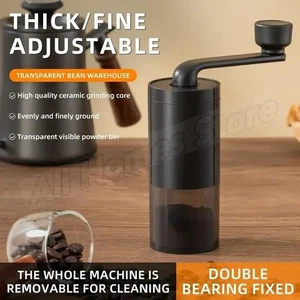 Bearing Adjustable Coffeebe Manual Coffee Grinder Ceramic Grinding Core Verygood - Picture 1 of 24