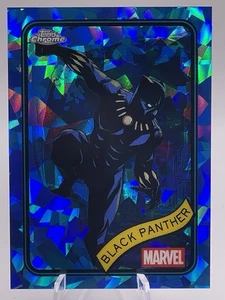 2025 TOPPS CHROME MARVEL - BLACK PANTHER (SAPPHIRE REFRACTOR) - Picture 1 of 6