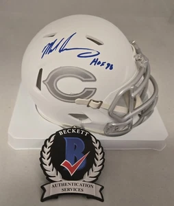 Mike Singletary signierter HOF Chicago Bears Ice Mini Football Helm Beckett Autogramm - Bild 1 von 5