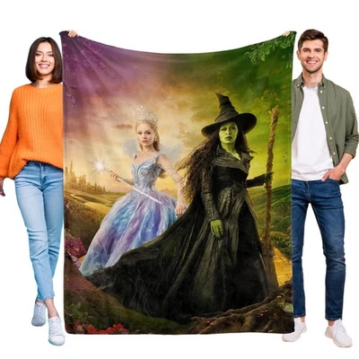 Wicked for Good Blanket Soft Flannel Bed Sofa Throw Birthday Gift - Image 1 of 4