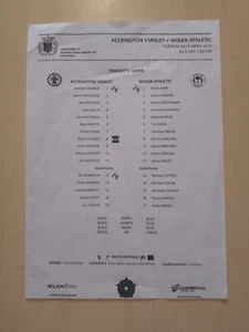 Accrington Stanley v Wigan Athletic, Lancashire Senior Cup Semi-Final, 2011/2 - Picture 1 of 1