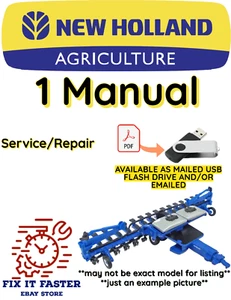 NUEVO HOLLAND SD440 PLANTADORA DE AIRE SERVICIO TALLER DE REPARACIÓN MANUAL PDF USB - Imagen 1 de 2