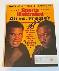 Muhammad Ali & Joe Frazier SIGNED Sports Illustrated SI Boxing w PROOF - K9 COA - Picture 1 of 2