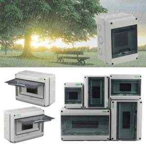Unidad de consumo impermeable IP65 gabinete modular caja de interruptor de contacto RCD MCB nuevo - Imagen 1 de 31