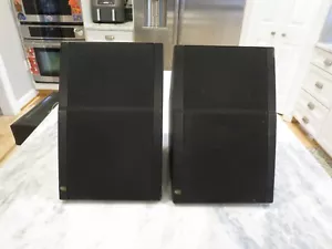 Vintage Acoustic Research AR Rock Partner Wedge Speakers Black Tested! Refoamed! - Picture 1 of 17