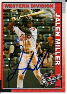Jalen Miller 2019 Richmond Giants Eastern League All Star Game Signed Card