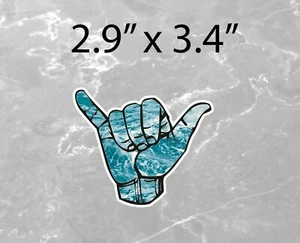 Shakka Hang Loose Shakka Surf Up Surfboard Bumper Sticker Vinyl Decal Waterproof - Picture 1 of 1