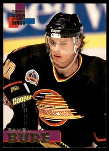 1994-95 Stadium Club Canucks Hockey Card #10 Pavel Bure