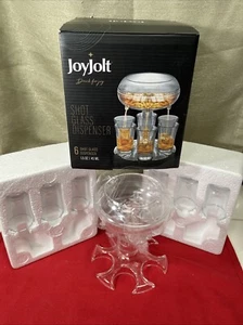 JoyJolt Shot Dispenser in Vetro con Set di 6 Bicchieri da Colpo in Vetro - Foto 1 di 7