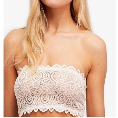 NEW Intimately Free People Super Soft Cream Lace Bandeau Women's Size M/L - Image 1 of 4