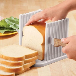 Adjustable Toast Slicer/ Cutting Guide for Homemade Bread, Plastic Bread Slic... - Picture 1 of 11