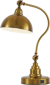 Vintage Gold Desk Lamp Decorative Table Lamp for Home Office Living Room Bedroom - Picture 1 of 7