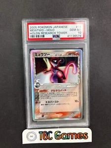 Mewtwo Holon Research Tower Holo Unlimited Delta Species #019 Japanese PSA 10 - Picture 1 of 6