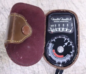 Weston Master II Universal Exposure Meter Model 735 w/ Original Leather Case USA - Picture 1 of 4