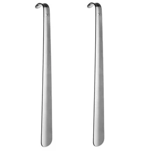 2PCS Metall Schuhanzieher Schuhlöffel Anziehhilfe stabil Stahl lang 52 cm XXL - Bild 1 von 4