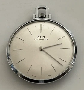 Swiss ‘Oris’ Slim Mechanical Wind Pocket Watch - Picture 1 of 7