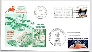 #1759 VIKING MISSIONS TO MARS STAMP FIRST DAY OF ISSUE, VIKING TWO MARS LANDING - Picture 1 of 1