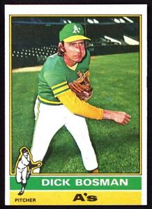 1976 Topps #298 Dick Bosman - Oakland Athletics - NM - ID084