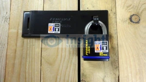 Federal FD4025 Hasp & Heftklammer FD730 Vorhängeschloss Set - sicher verkauft / CEN 4 bewertet - Bild 1 von 3