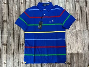 Polo Ralph Lauren Classic Fit striped polo shirt sz S color blue NWT $125 - Picture 1 of 3